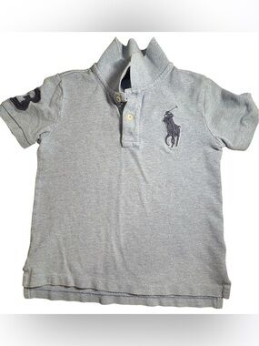 Ralph Lauren Kids Polo Shirt in Light bluewith Navy Pony